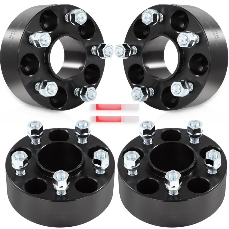 SCITOO 4 قطع فواصل عجلات 5x110 إلى 5x110 مع مسامير 12x125 فتحة 651 مم متوافقة مع جيب شيروكي كومباس رينيغيد فيات 500X كرايسلر 200 دودج دار